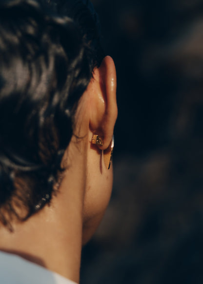 Puces d'oreilles Naé - Verre fumé