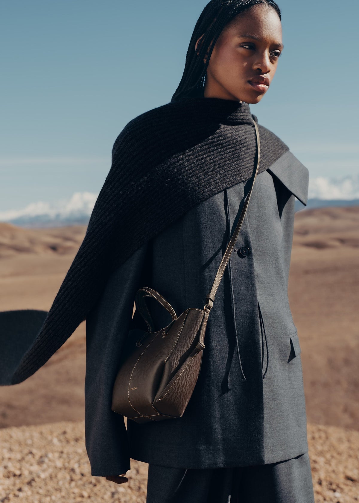 Cyme Tote Nano - Ébène Grainé