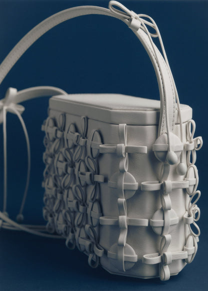 Button Bow Box - Porcelaine
