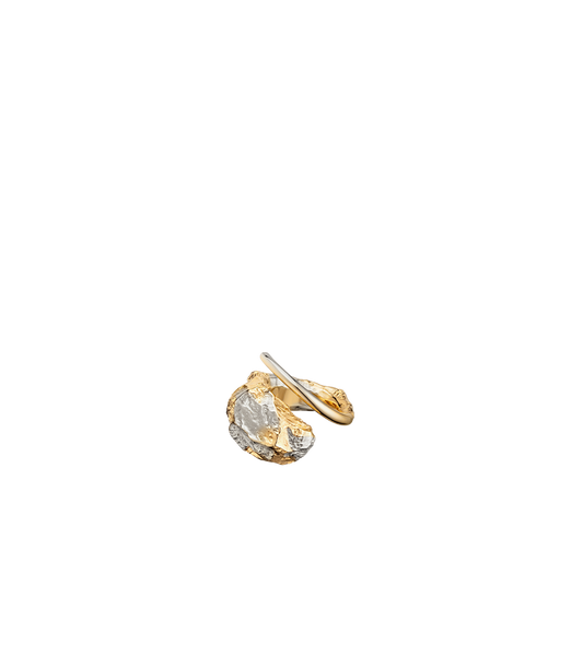 Bague Eroz - Duo palladium et dorure 24 carats
