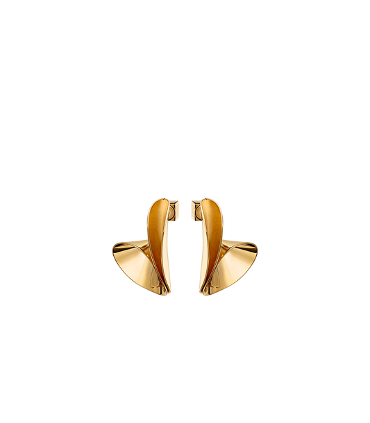 Boucles d'oreilles Éole - Dorée à l'or 24 carats