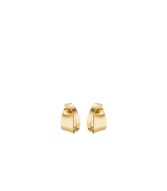 Boucles d'oreilles volutes Éole - Dorée à l'or 24 carats