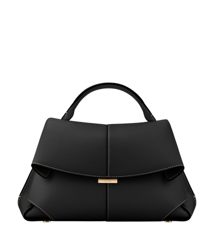 Mokki - Noir Coutures Ecrues Grainé